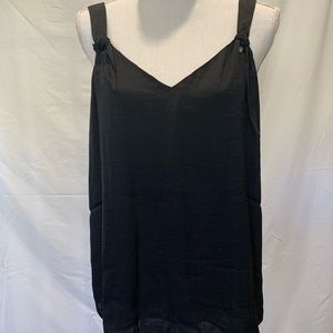 Silky black tank